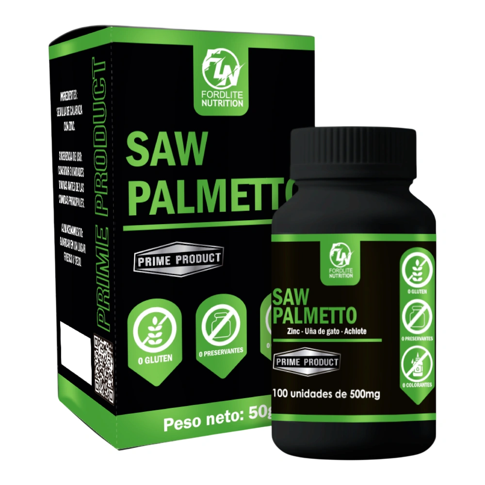 fl-saw-palmetto-500mg SAW PALMETTO X 100 CAPSULAS FORDLITE NUTRITION - Imagen 1
