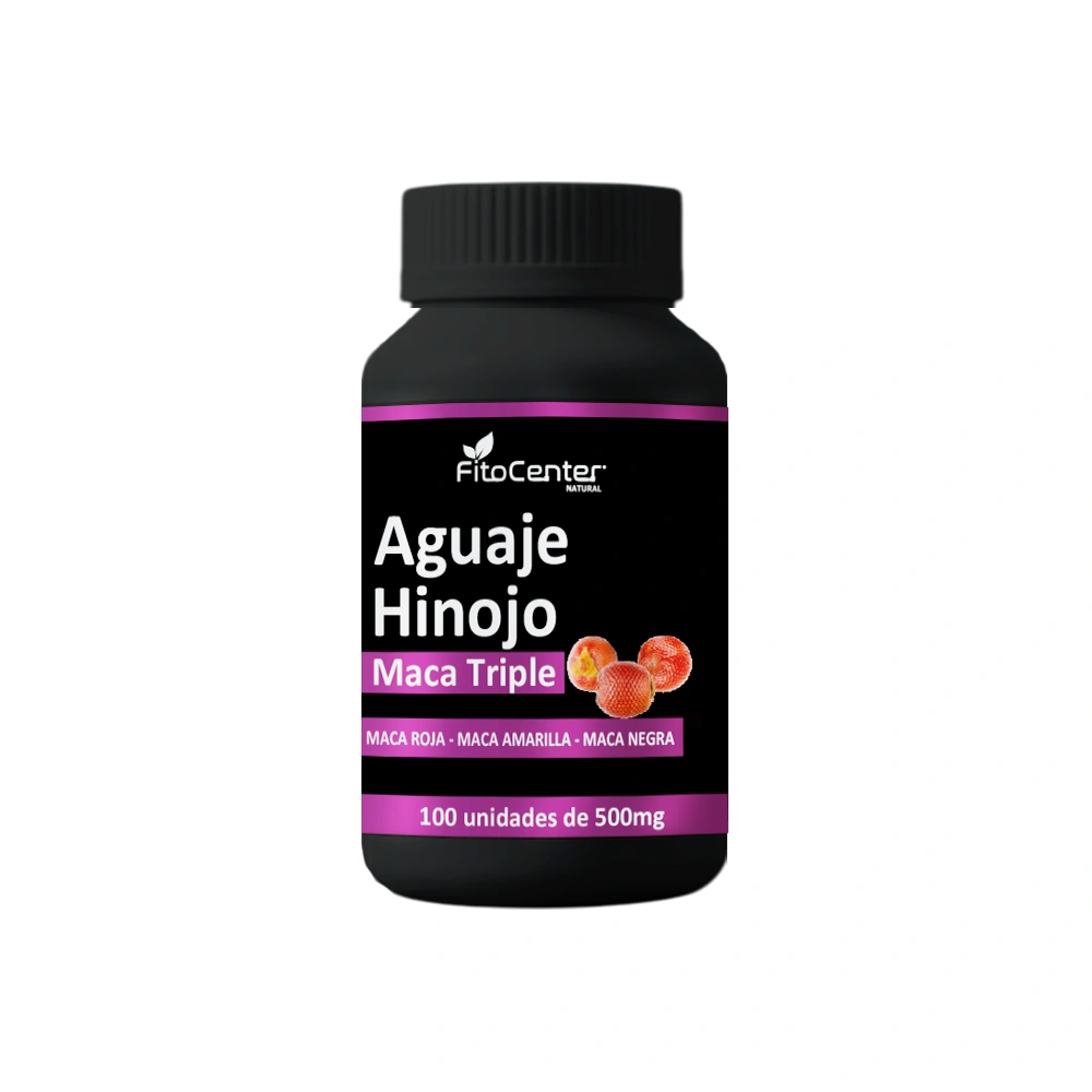 aguaje-hinojo-capsula AGUAJE HINOJO Y TRIPLE MACA CAPSULAS FITOCENTER NATURAL - Imagen 1